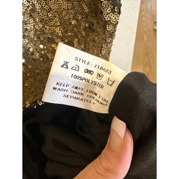 Club L Dress, Black and Gold, Women’s size 22, gorgeous plus size dress - Picture 6 of 6